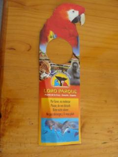 Loro Parque - Trschild