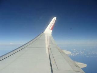 Blick aus dem Flugzeug