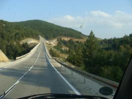 kilometerlange Landstraen