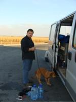 unterwegs gabs Pausen mit Wasser und Gassigngen